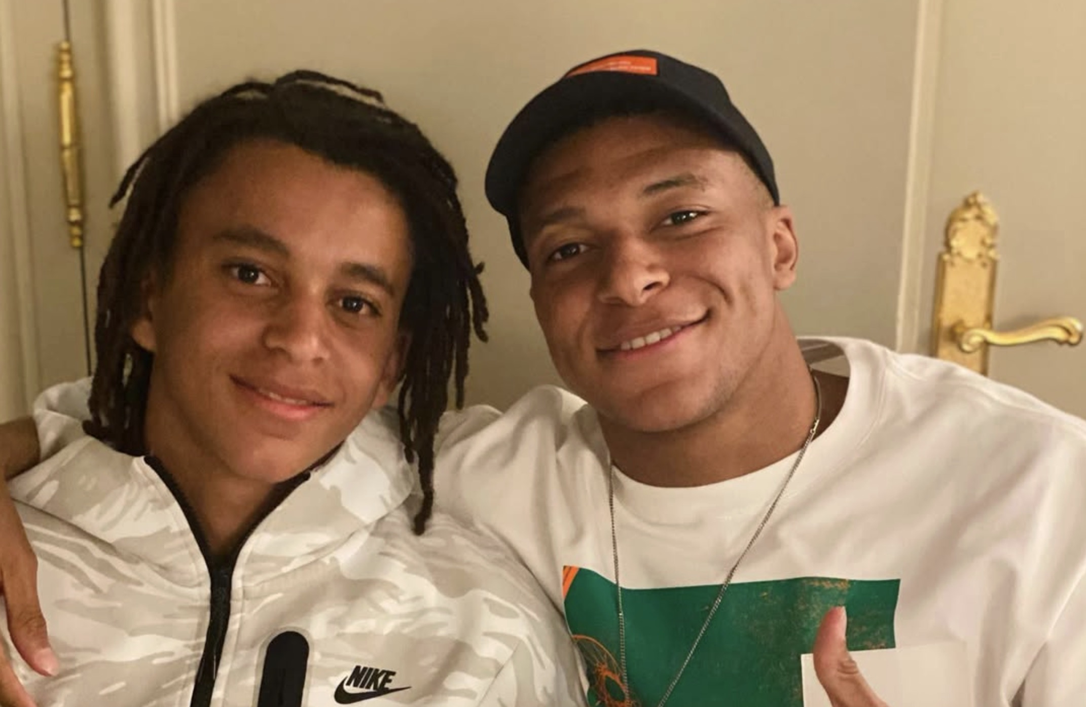 Kylian et Ethan Mbappé