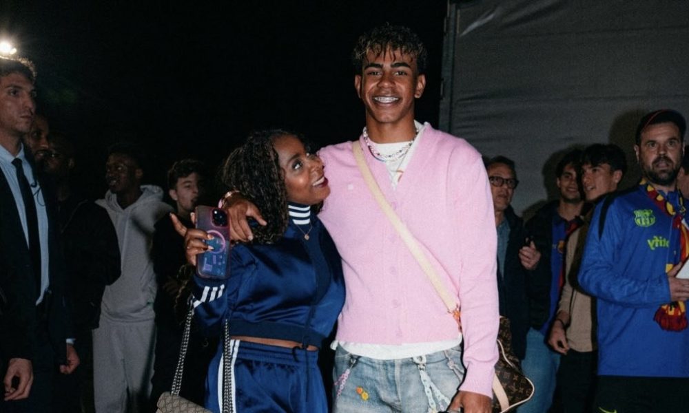Sheila Ebana et Lamine Yamal son fils